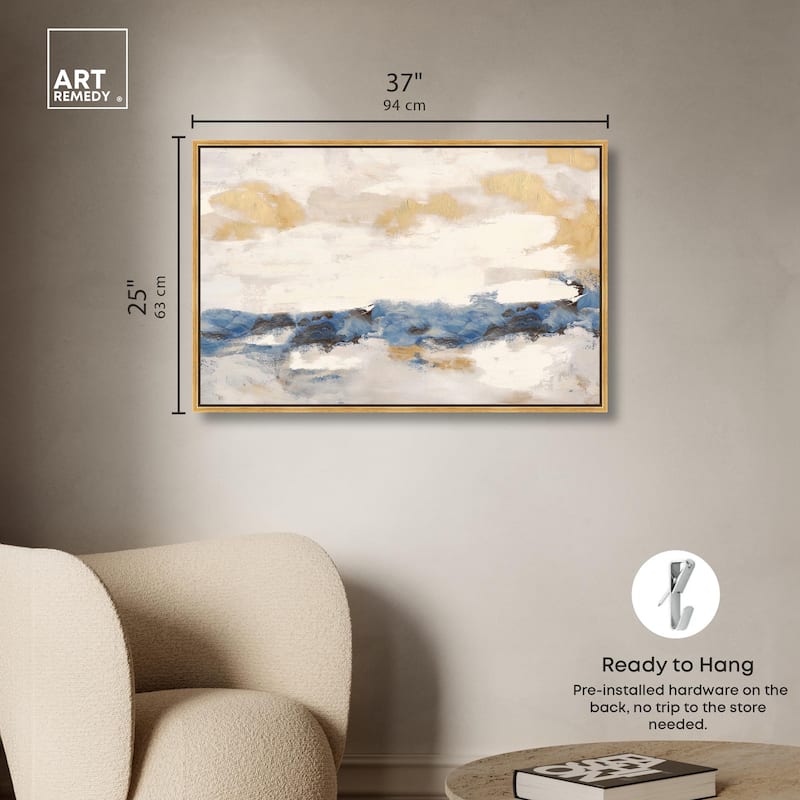 Mountain Mist Canvas Digital Abstract Art by Art Remedy