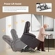 preview thumbnail 15 of 52, EROMMY Oversized Power Lift Recliner with Massage & Heat – PU Leather Chair with Pockets, Cup Holders & USB Port