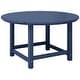 preview thumbnail 67 of 180, Polytrends Laguna Kids Outdoor 38" Round Poly Dining Table for Children Navy Blue