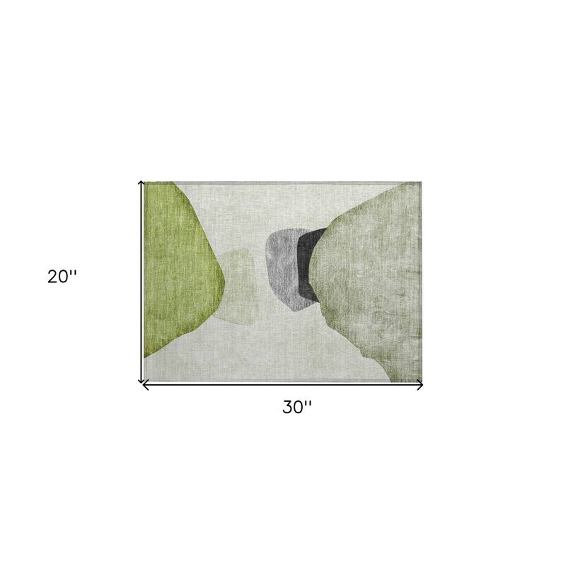 Allone Modern Art-Inspired Weather Resistant Blended Style Outdoor Rug