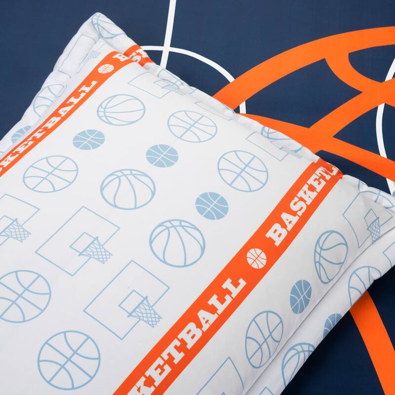 Lush Decor Basketball Game Reversible Oversized Comforter Set