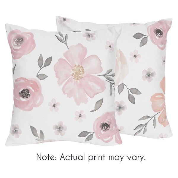 Pink and white decorative pillows on sale