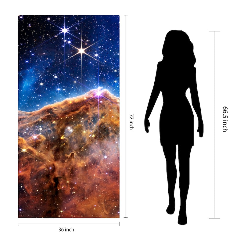 Empire Art Direct the Carina Nebula A Printed Tempered Glass Wall Art - Multi-Color