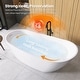 preview thumbnail 8 of 30, Lahore Freestanding Acrylic Soaking Bathtub
