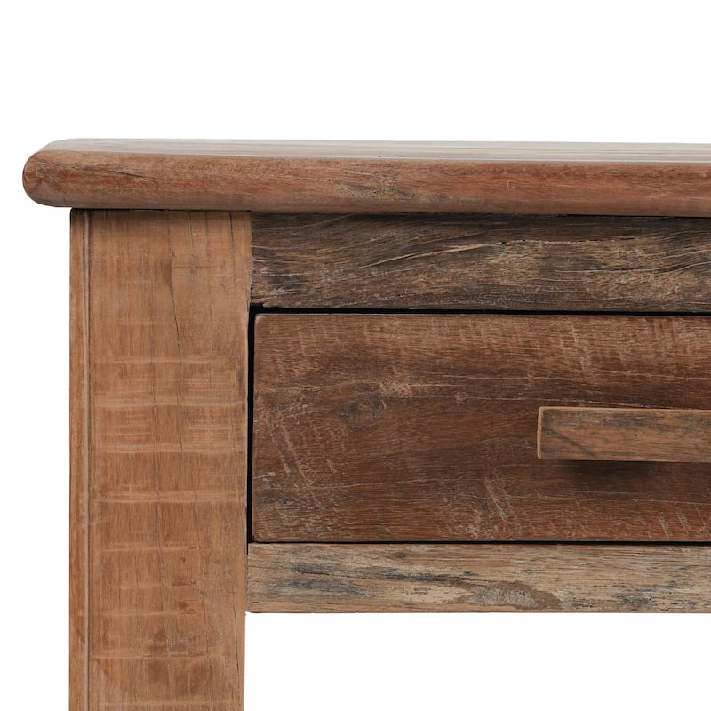 Classic Home Ezra Reclaimed Wood 6Dwr Console Table Natural