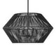 preview thumbnail 3 of 6, Uttermost Suva 4 Light Black Rope Pendant - 16H x 28 Dia in.