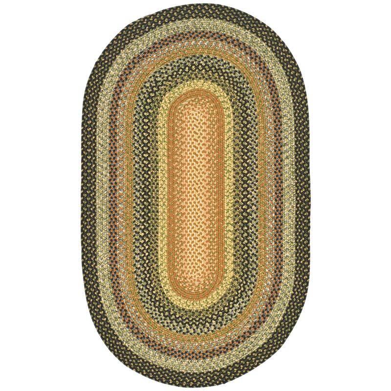 SAFAVIEH Handmade Braided Jo Americana Country Casual Rug