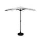 preview thumbnail 11 of 14, Soomer 9-Ft Half Umbrella with Fillable Black Base White