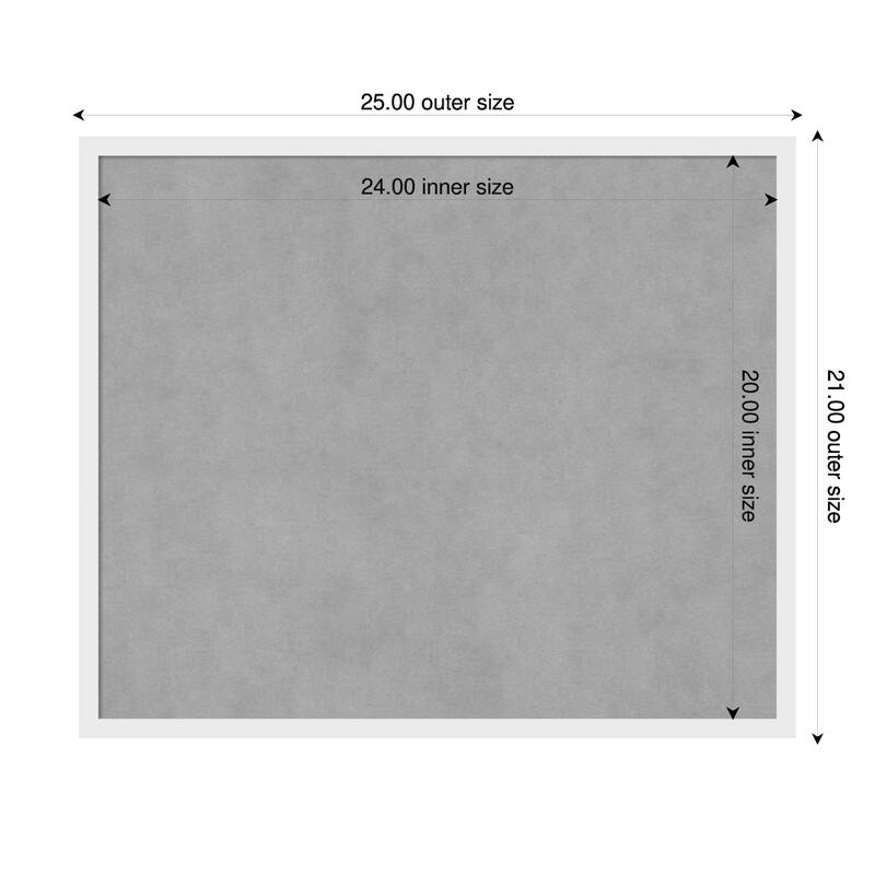 Amanti Art Incline Black Framed - 25 x 21 in - Incline White