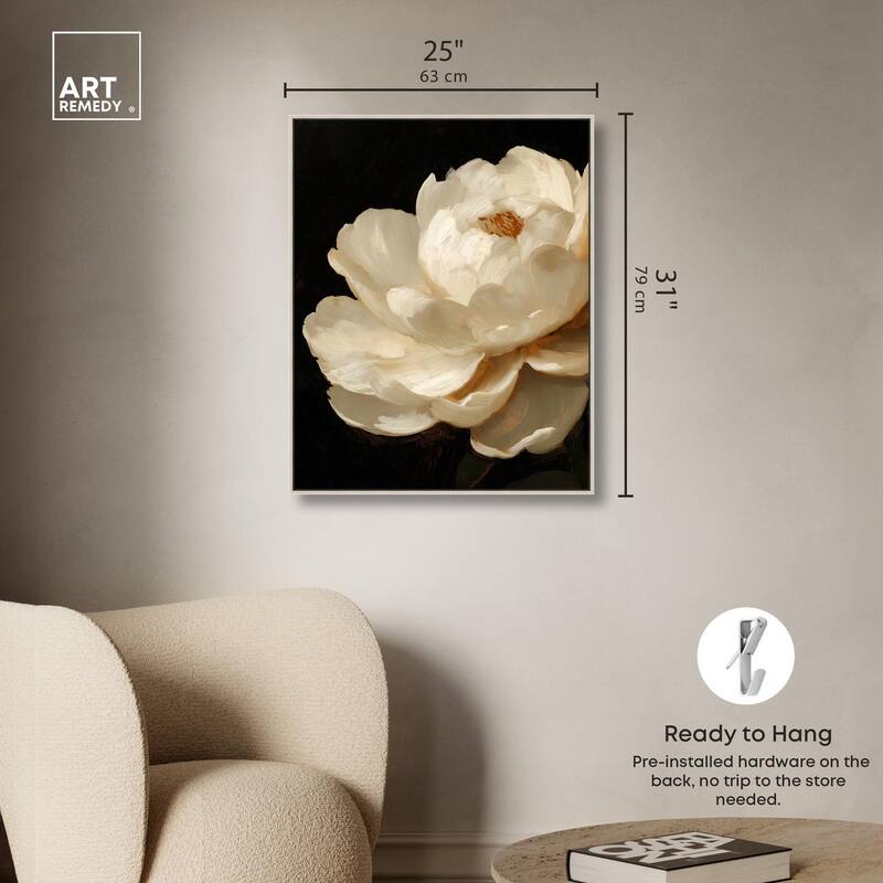 Dramatic Bloom Canvas by Art Remedy