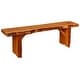 preview thumbnail 1 of 2, Live Edge Locust Wood 5' Wildwood Bench Cedar Stain