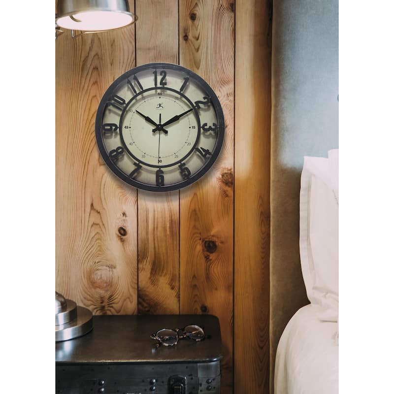 12" 3D Clock - 12.125 in.