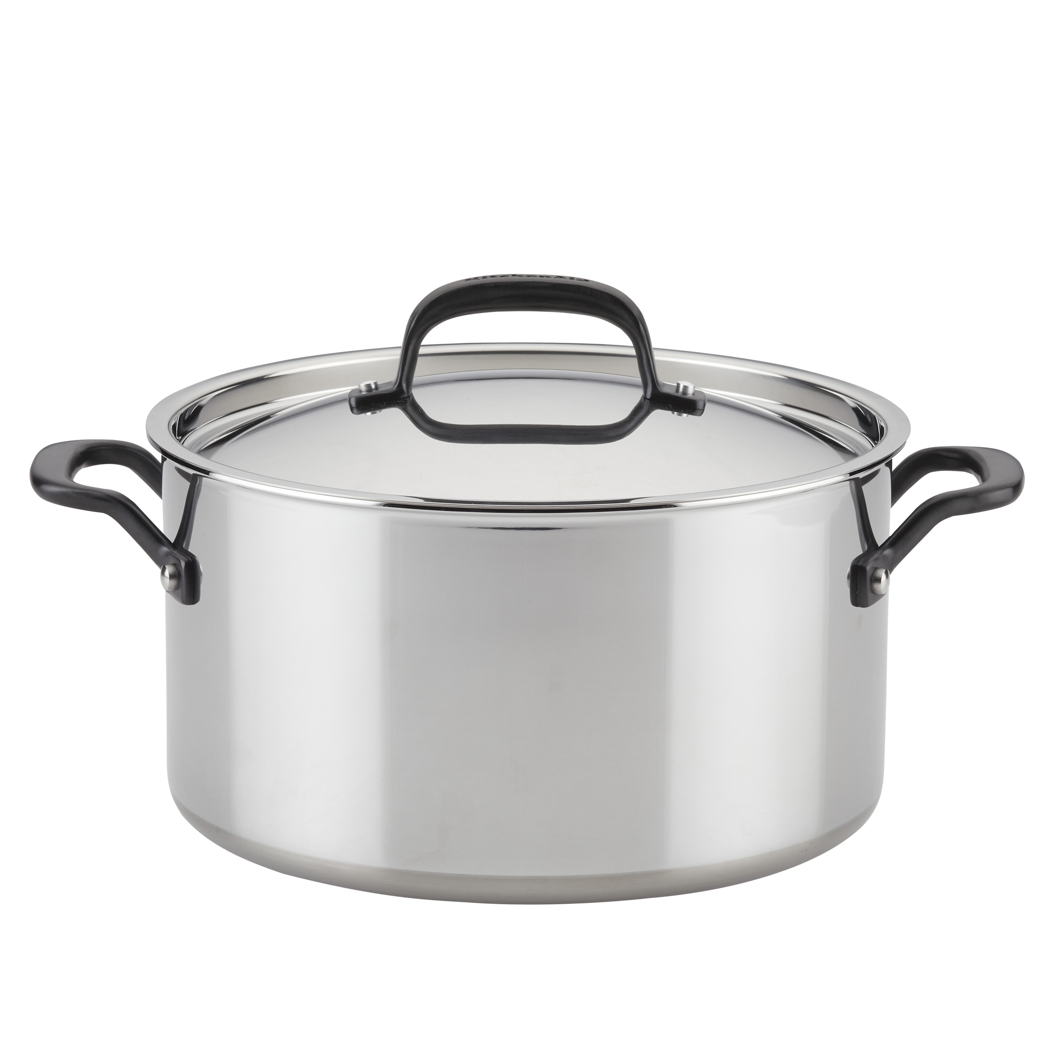 KitchenAid 5-Ply Clad Stainless Steel Stockpot with Lid, 8qt - Bed Bath &  Beyond - 34309794