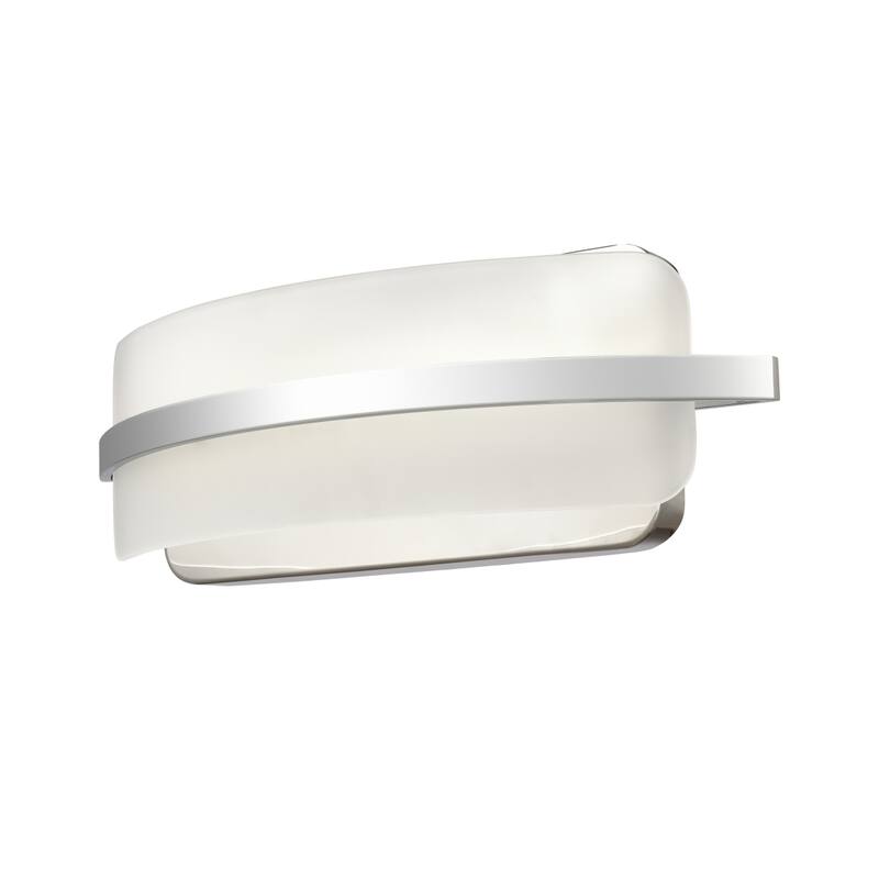 Curvato 16-inch Wide LED Vanity Light in Polished Chrome