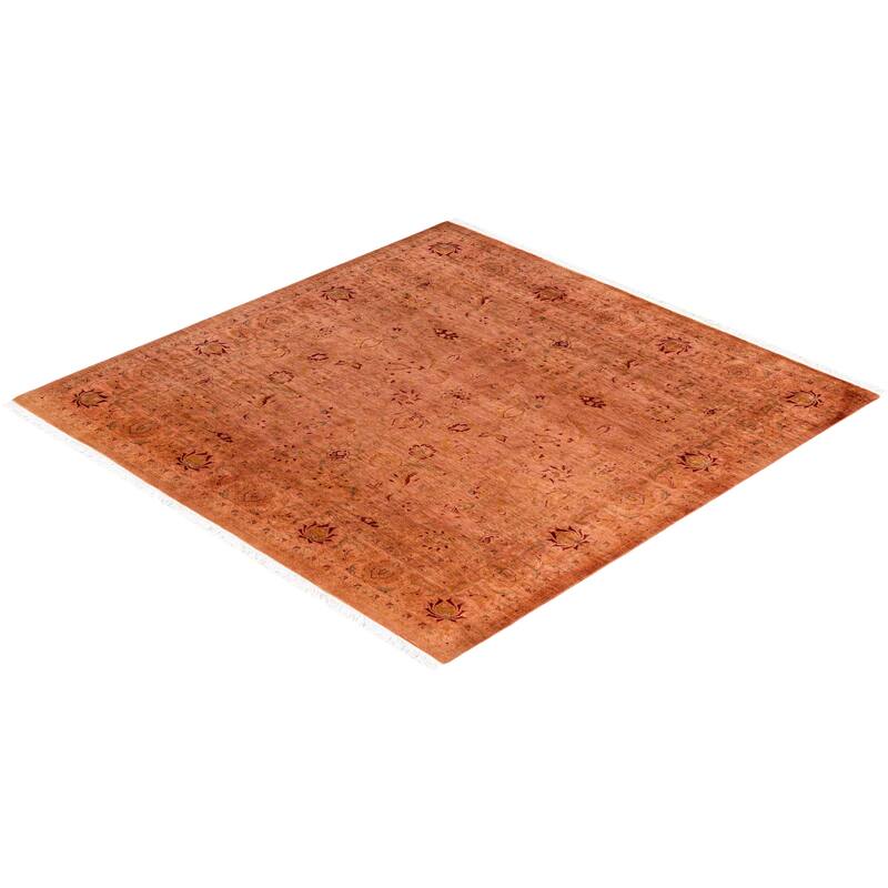 Overdyed One-of-a-Kind Hand-Knotted Area Rug - Pink - 6' 2" x 6' 3"