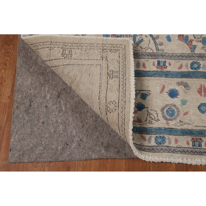 Tabriz Persian Area Rug Hand-Knotted Dining Room Wool Carpet - 7'9"x 11'2"