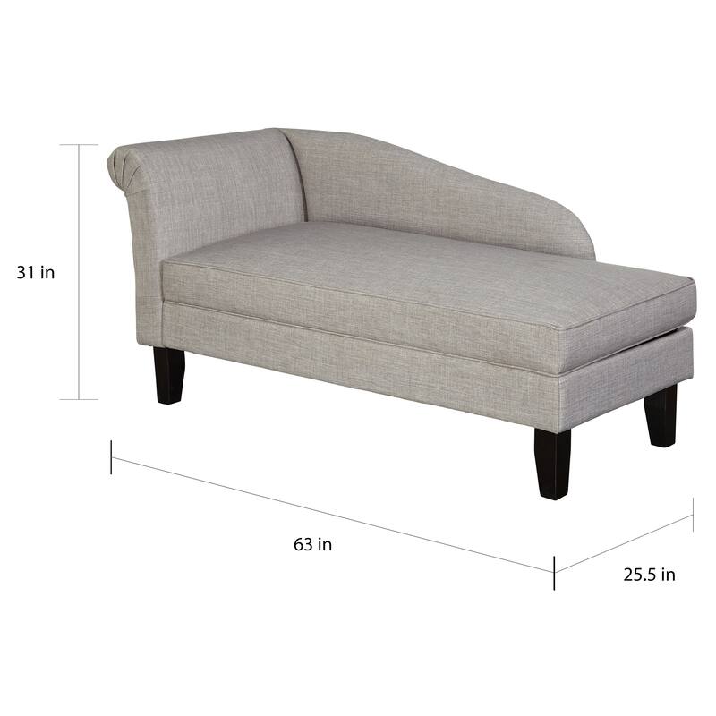 Simple Living Chaise Lounge with Storage Compartment On Sale