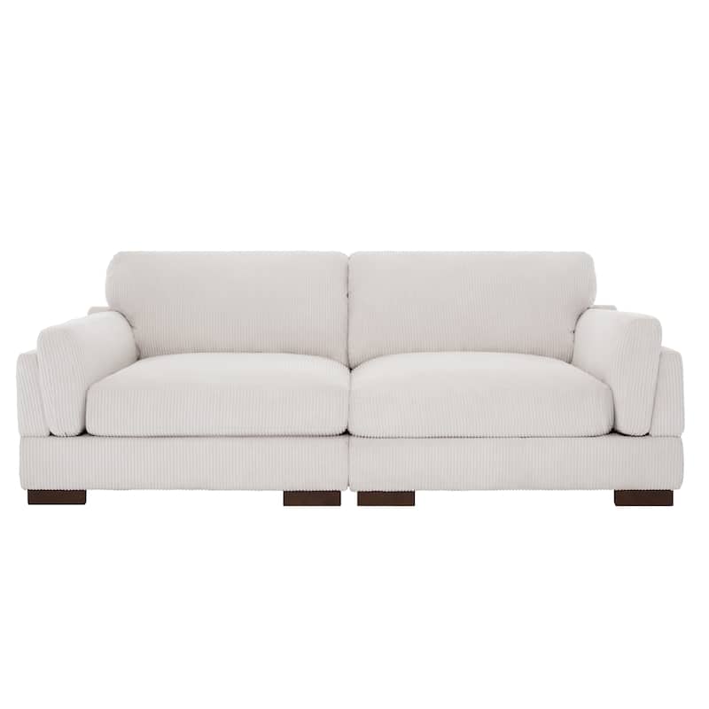 90" Loveseat Sofa Modern and Cozy Corduroy Couch