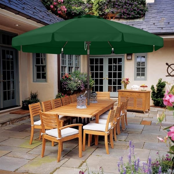 9 ft 6 ribs patio umbrella 9ft Market Rib Replacement Canopy Sage Green rib replacement canopy made from premium olefin fabric formosa covers 9ft Market Patio