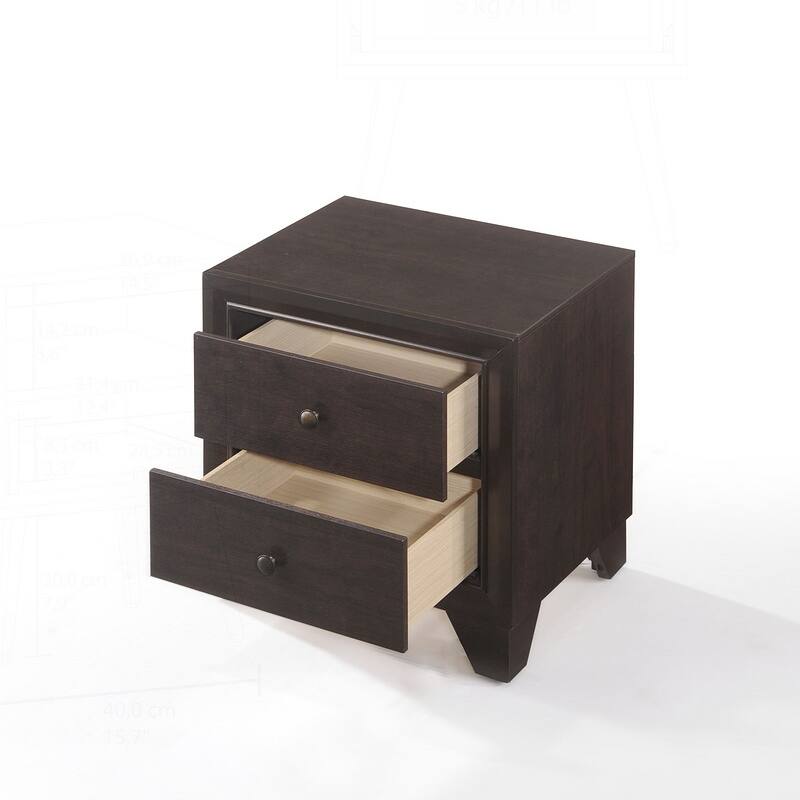 Charming Wooden Nightstand with Stylish Drawers for Bedroom Enhancement
