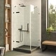 preview thumbnail 19 of 35, Fine Fixtures Frameless Shower Enclosure Hinged Glass Shower Door - Tempered Glass 32 Inch - Black