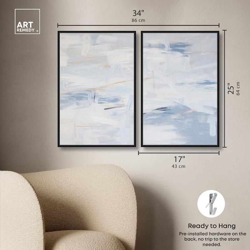 Frozen in Time I Canvas Set of 2 by Art Remedy