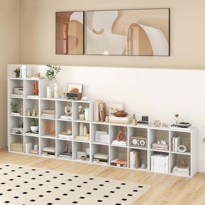 4/6/8/9-Cube Bookcase Freestanding Bookshelf Cube Storage Organizer