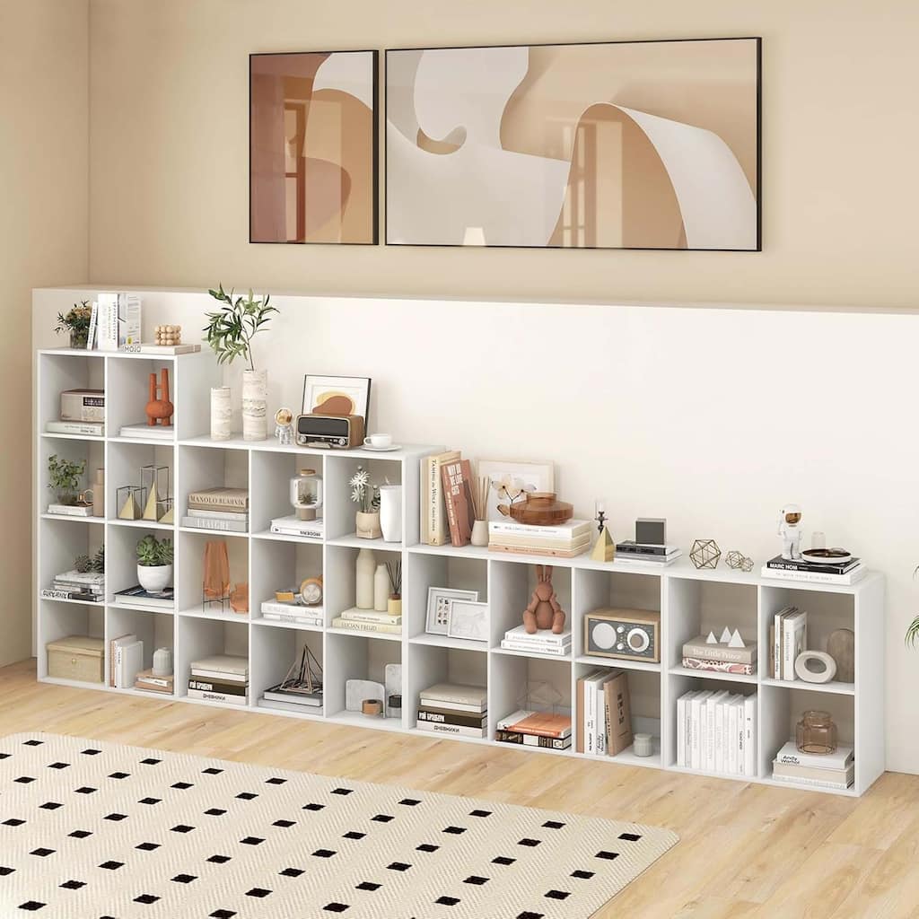 4/6/8/9-Cube Bookcase Freestanding Bookshelf Cube Storage Organizer