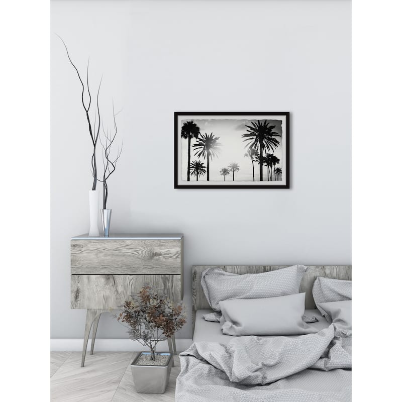 'Group of Palm Trees' Framed Painting Print