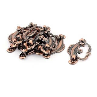 Antique Bronze Cabinet Knobs - 6pc Floral Pull Handles For Furniture & Drawers