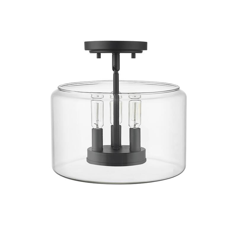 Millennium Lighting Asheville 3 Light Semi-Flush Ceiling Mount Fixture