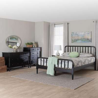 Braith Farmhouse Spindle Wood 4-Piece Bedroom Set