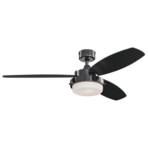Shop Westinghouse 7205300 Alloy Led 2 Light 3 Blade Led Hanging