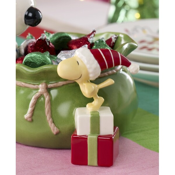 Lenox Snoopy Christmas Santa Sack Candy Bowl - Bed Bath & Beyond