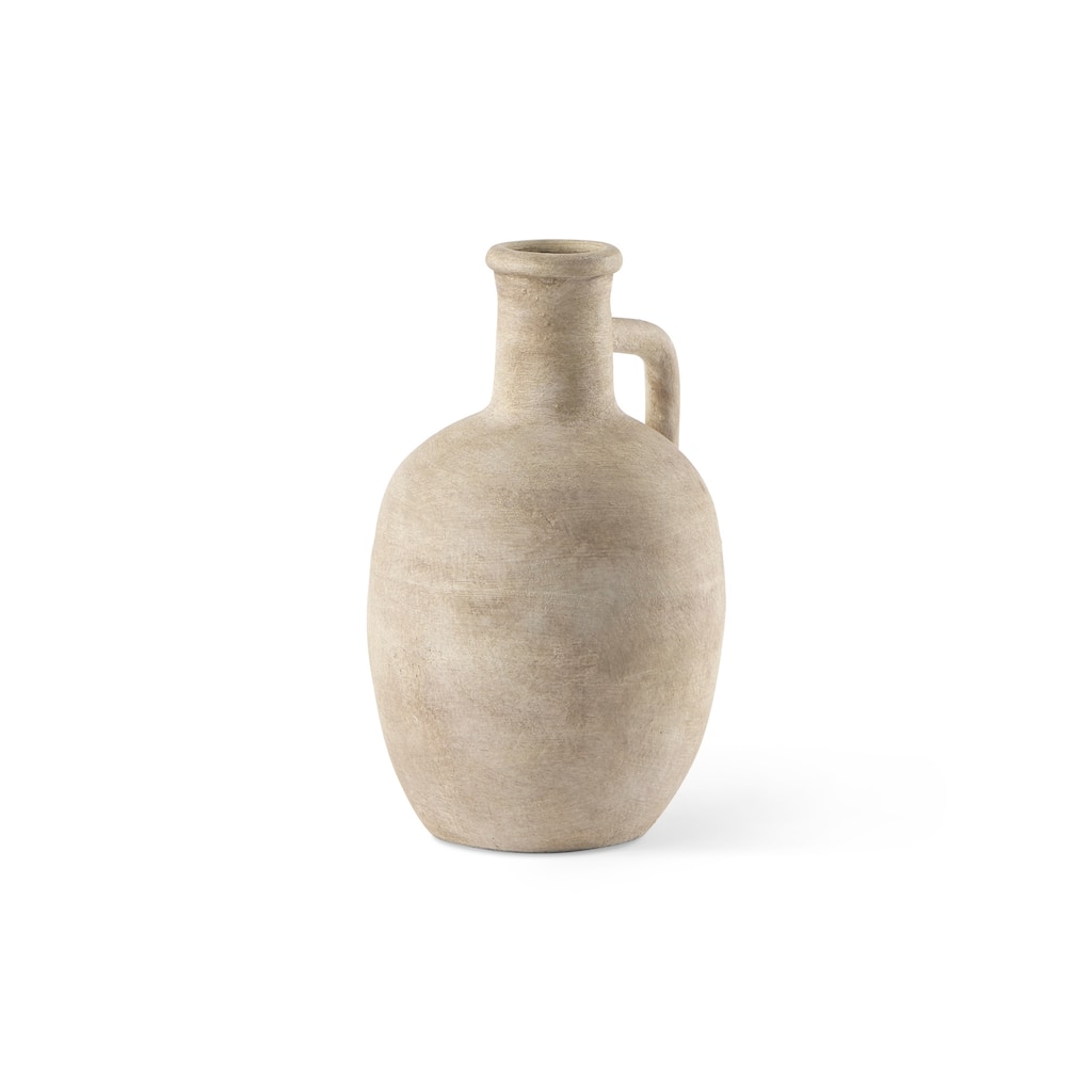 Zenni Warm Beige Ceramic Vase (12")