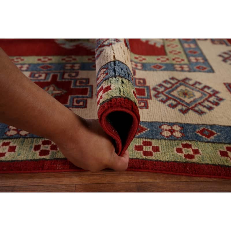 Red Kazak Oriental Area Rug Handmade Wool Carpet - 8'3" x 11'7"