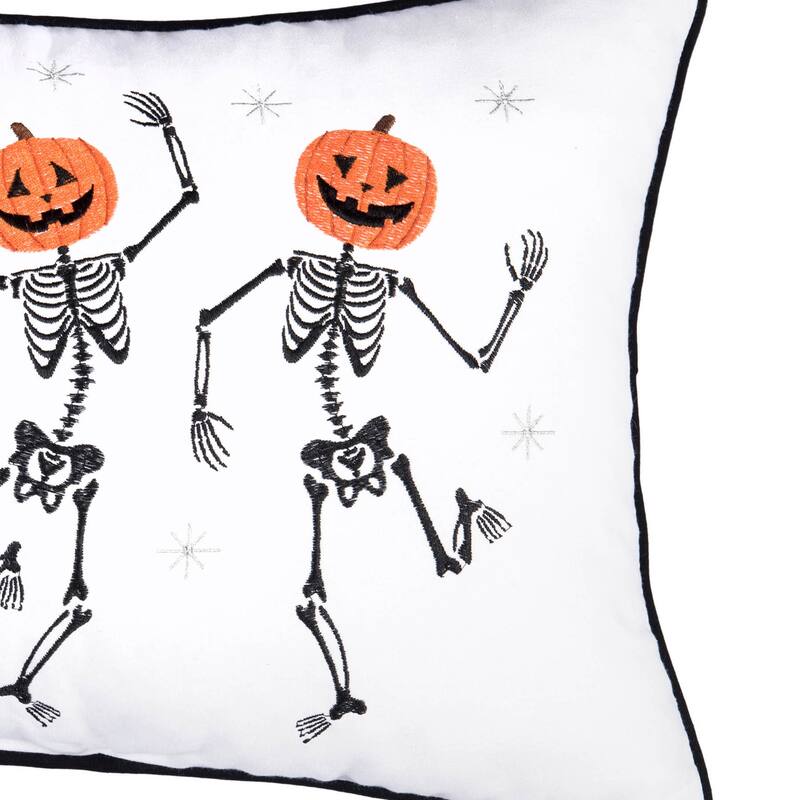 Pumpkin skeletion Trio Pillow