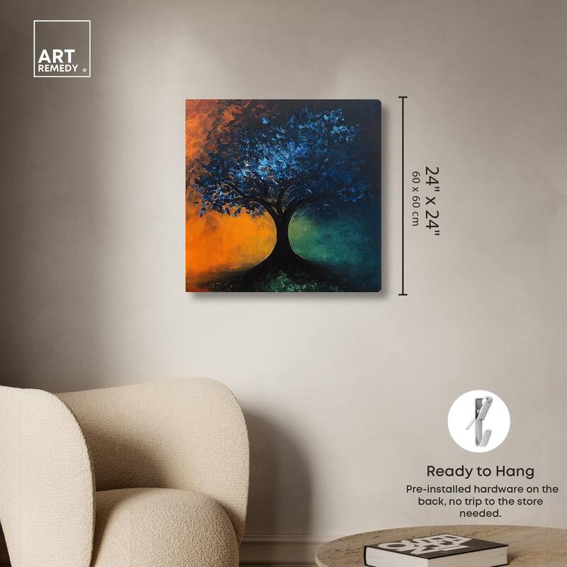 Tree of Opposites II Canvas by Art Remedy, Gallery Wrapped