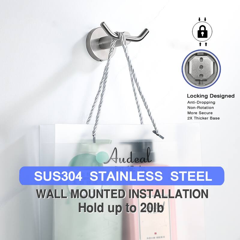 Wall Mounted Towel Hook Bathroom Robe Hook