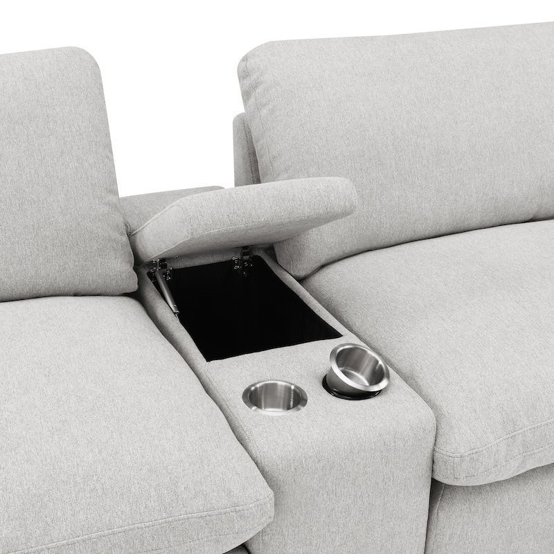 Collins 5-Piece Power Reclining Home Theater Seating - 150"W x 40"D x 38"H
