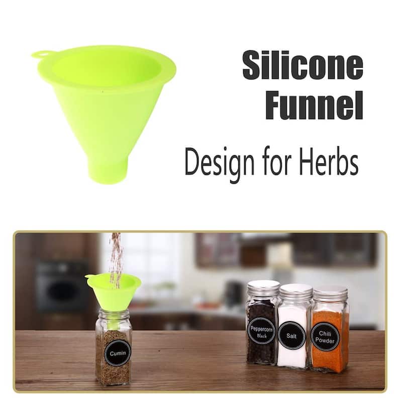 Spice Rack Organizer with 72 Empty Square Spice Jars, 340 Spice Labels