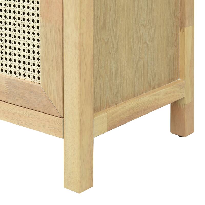 Bohemian Style Rattan Buffet Storage Cabinet