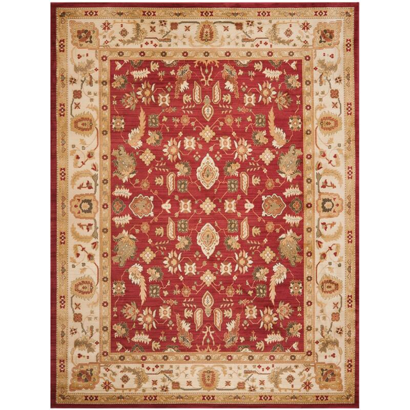Lauren Ralph Lauren Wakely Traditional Oriental Rug - 9'6" x 13' - Red/Creme - Rectangle