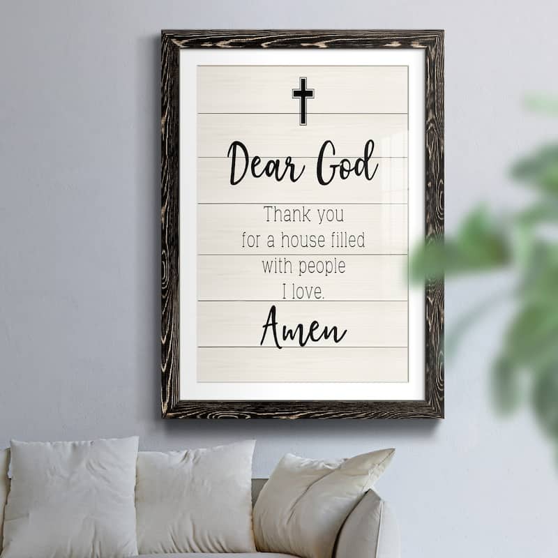 Dear God-Premium Framed Print - Ready to Hang