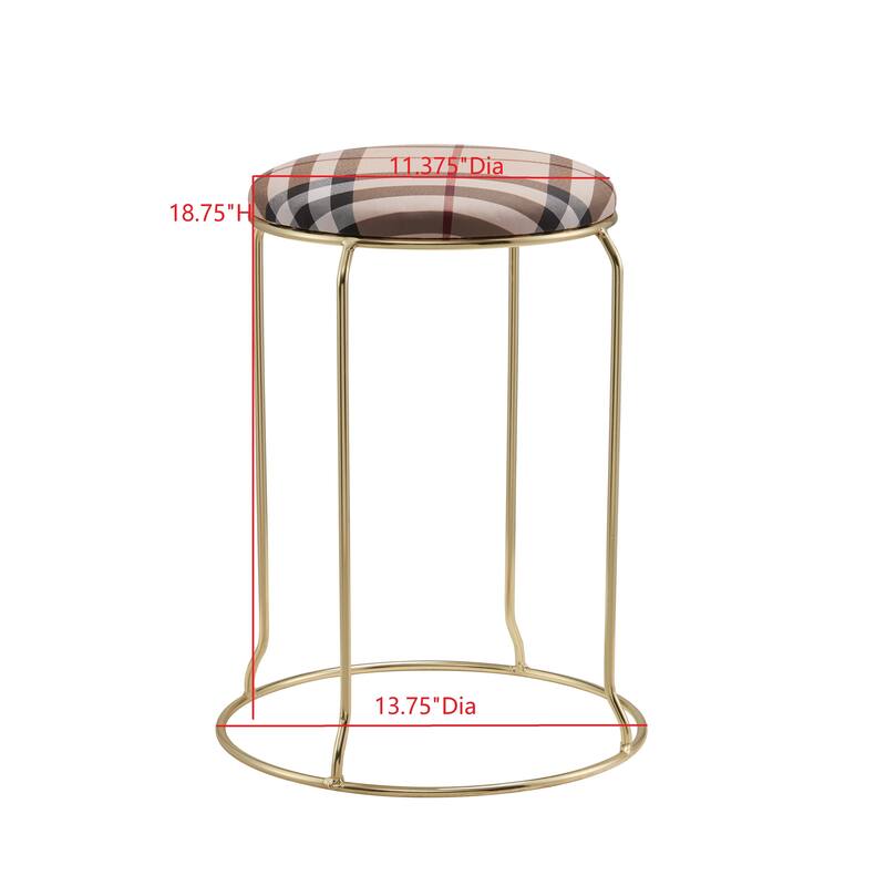 Carmilla Collection Vinyl Upholstered Stools (Set of 4)