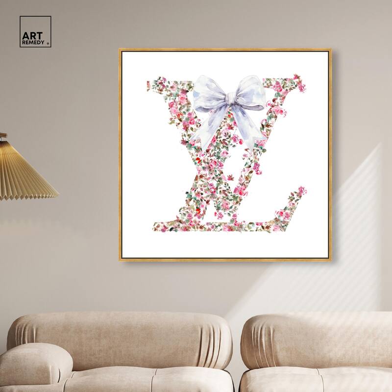 Makes Me Believe Bow Canvas by Art Remedy