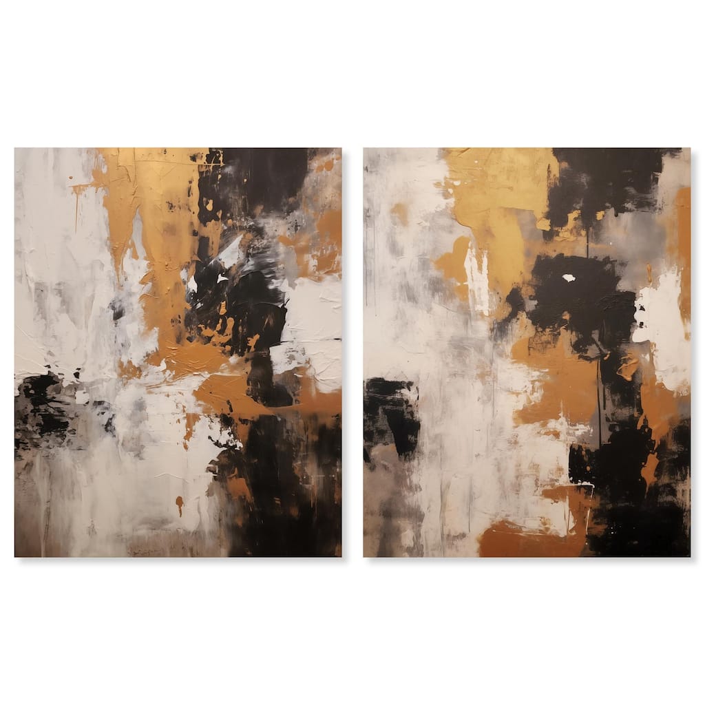 Beige Desert Set Canvas Set of 2 by Art Remedy, Gallery Wrapped