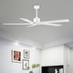 preview thumbnail 5 of 50, WINGBO 64 Inch DC Motor Indoor Ceiling Fan without Lights - N/A