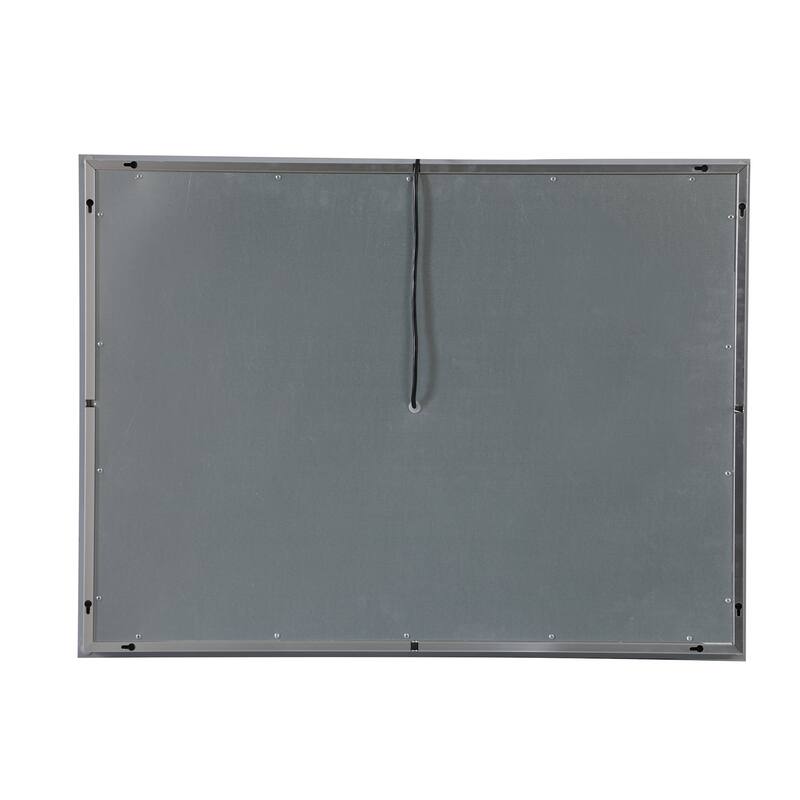 Elegant Lighting Helios 36" x 27" Rectangular Frameless Wall Mounted
