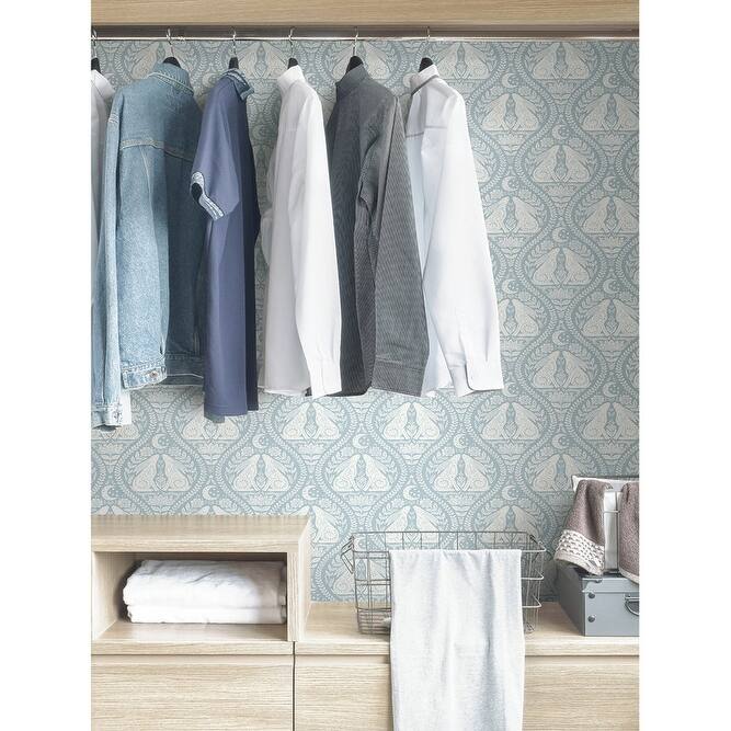 NuWallpaper Blue Moon Peel & Stick Wallpaper